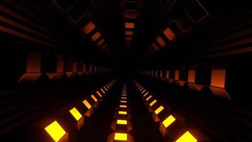 Blue and Orange Slow Strobe Type Rotation Tunnel Background VJ Loop in 4K video