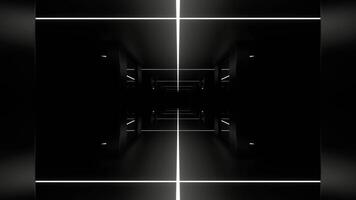 White Reverse Endless Mirrors Strobe Tunnel Background VJ Loop in 4K video