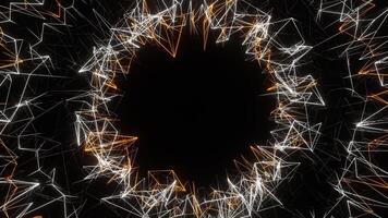 Orange and White Structures Moving Background VJ Loop in 4K video