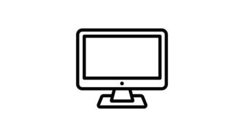 Animated computer screen with a username and password field. video