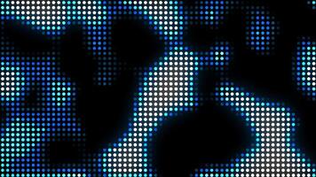 Abstract Halftone Pattern Animation with Blue and White Glowing Dots video