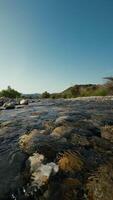 Stream Of Fresh Water Flowing On The Stones video