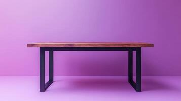 A Minimalist Black Metal Dining Table Perfect for Modern Interior Design, Elevating Your Dining Experience with Style and Elegance photo