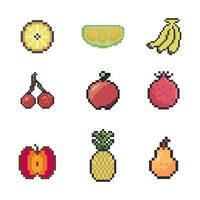 fruit bundle retro vector