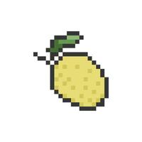 lemon pixel art vector