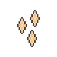star particle pixel art vector