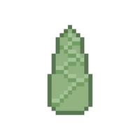bamboo shoots pixel art vector