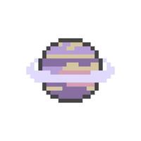 saturn planet pixel vector