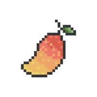 mango pixel art vector