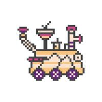 rover moon pixel vector