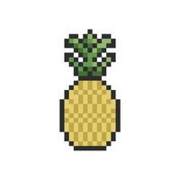 pineapple pixel art vector