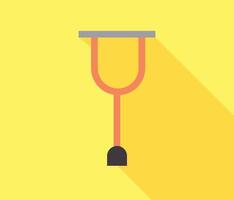 Crutch Icon. Stock Illustration. Icon for Web and Apps vector