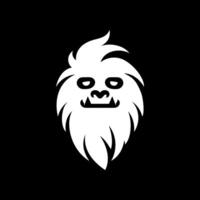 Ice Monster Yeti Head Emblem vector