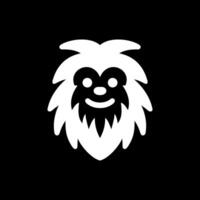 Yeti Mascot Logo In Black vector