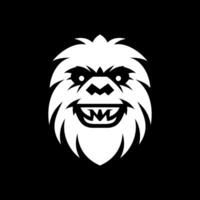 Flat Style Yeti Head Design vector