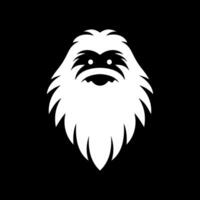 Simple Flat Yeti Face Logo vector