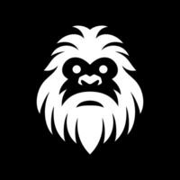 High Contrast Yeti Head Logo vector