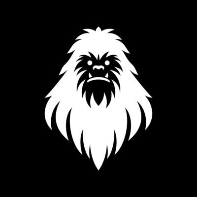 Tribal Yeti Face Black Logo