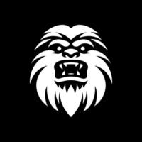 Powerful Yeti Face Logo Design vector
