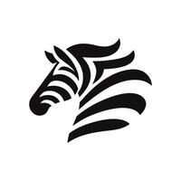 Agile Zebra Head Logo Concept vector