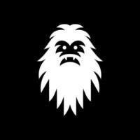 Bold Line Yeti Face Design vector