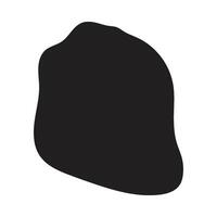 Liquid Black Shapes in Motion vector