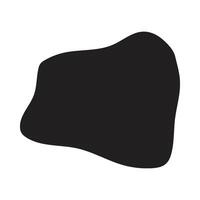 Black Ink Swirl in Minimal Style vector