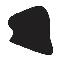Artistic Fluidity in Black Form vector