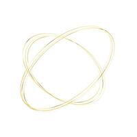 two flower shape Golden round frame with light effects vector