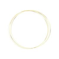 stretch Golden round frame with light effects vector