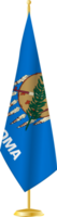 Oklahoma flag on a flag stand png