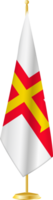 Guernsey flag on a flag stand png