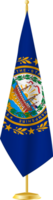 New Hampshire flag on a flag stand png