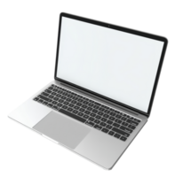 Showcasing a sleek modern laptop with bright display and elegant design against a transparent backdrop png