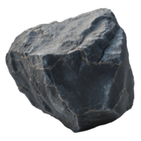 Natural Rock with Cracks on Transparent Background for Design Use png