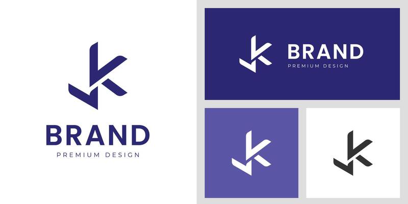Letter JK Minimal and elegant monogram logo design. Graphic alphabet creative idea combination for brand identity Logo template