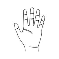 Hand drawing with minimal continuous line art vector