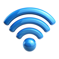 Glossy 3D wi-fi icon is a wireless network symbol for internet connection. wireless network icon, wi fi icon, wireless network symbol png