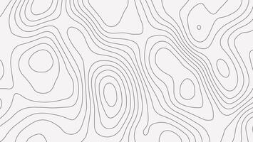 Minimalist Topographic Line Pattern on White Background vector
