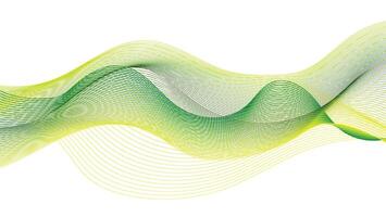 Futuristic Green and Yellow Wave Background Design vector