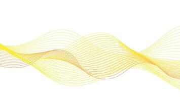 Elegant Abstract Motion Lines in Vibrant Yellow and Orange vector