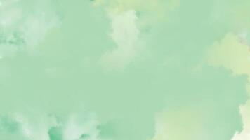 Mint Green Watercolor Cloud Background. Soft Abstract Pastel Artistic Texture vector