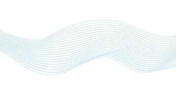 Soft Blue Gradient Flowing Waves on White Background vector