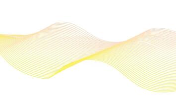 Minimalist Orange and Yellow Gradient Wavy Design vector