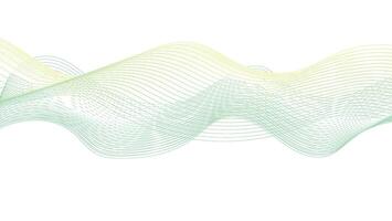 Light Green and Yellow Waves on White Background vector
