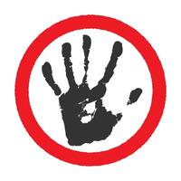 STOP no entry road sign icon shape set. Traffic Prohibition logo symbol. illustration image. Isolated on white background. Not allowed direction sign. No trespassing. Do not enter. Grunge stamp vector
