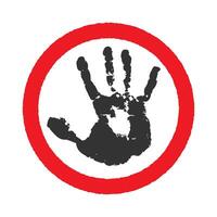 STOP no entry road sign icon shape set. Traffic Prohibition logo symbol. stop illustration image. Isolated on white background. Not allowed direction sign. No trespassing. Do not enter. Grunge stamp vector