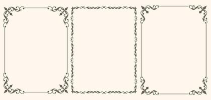 Set of Certificate frames and borders vector