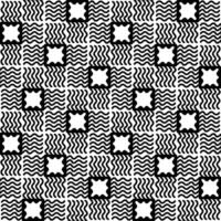 black and white line squiggle pattern vector