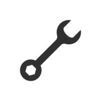 Wrench icon isolate on white background. vector
